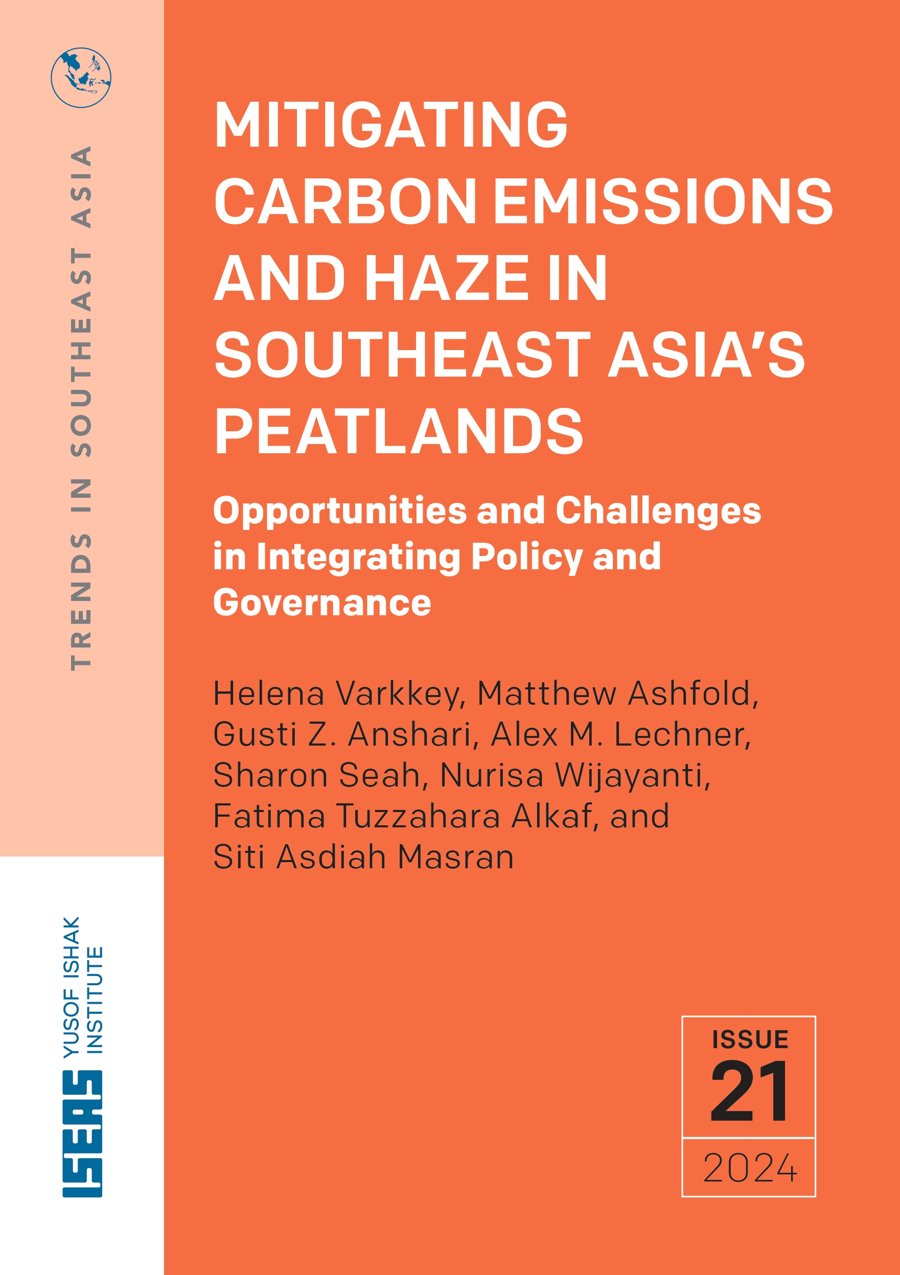 Cover of Mitigating carbon emissions and haze in Southeast Asia’s peatlands: opportunities and challenges in integrating policy and governance