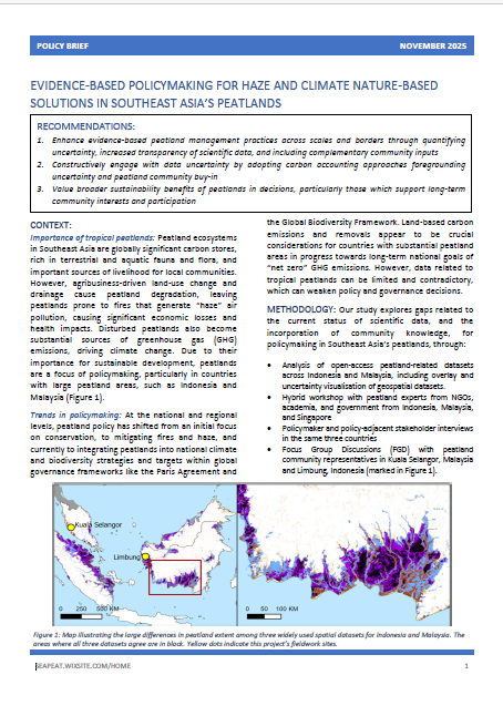 Cover of SEAPEAT policy brief